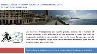 presentaci n de la primera edici n de globallearning cuba en el network marketing