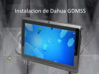 instalacion de dahua gdmss
