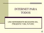 INTERNET PARA TODOS - slide 1