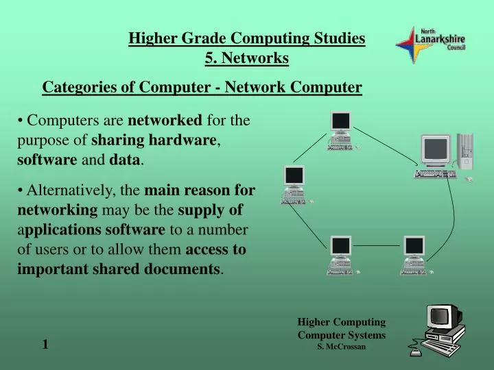 higher grade computing studies 5 networks