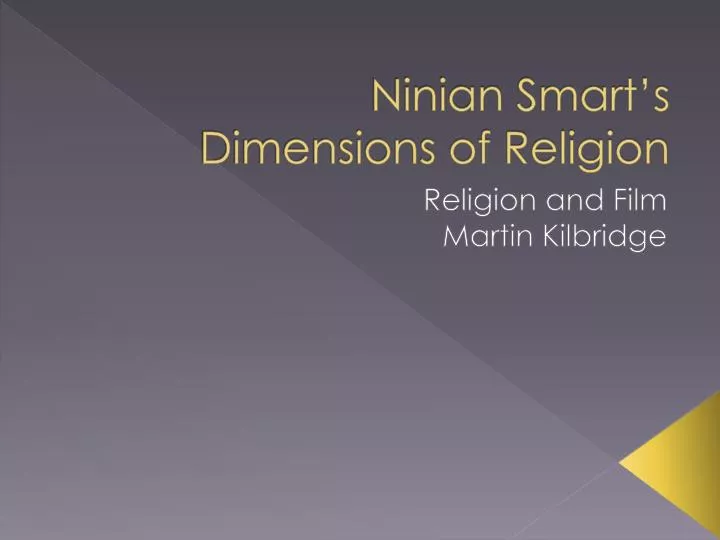 ninian smart s dimensions of religion