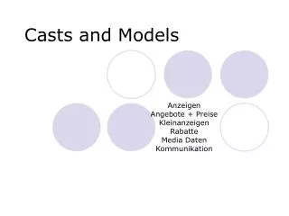 casts and models
