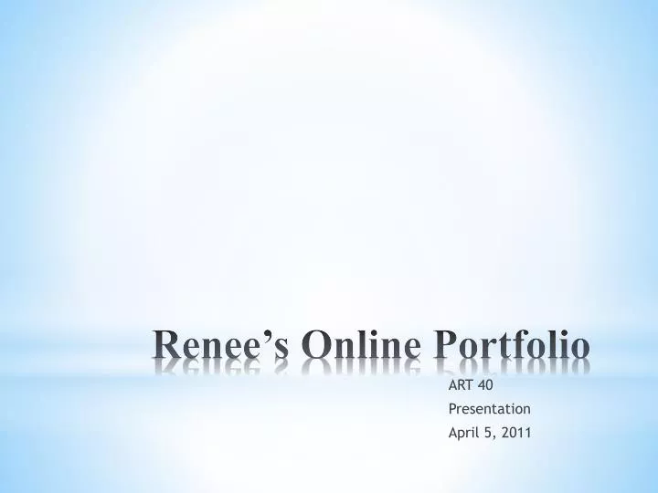 renee s online portfolio