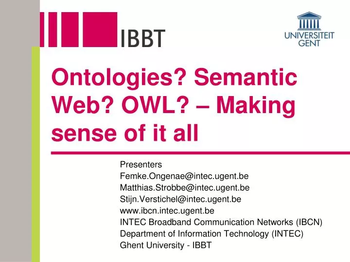 ontologies semantic web owl making sense of it all