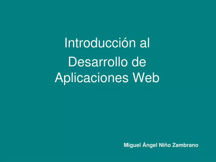 introducci n al desarrollo de aplicaciones web