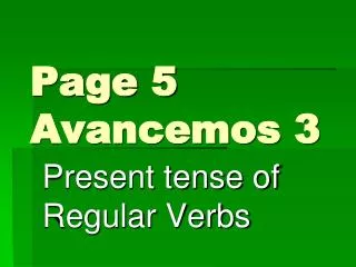 Page 5 Avancemos 3