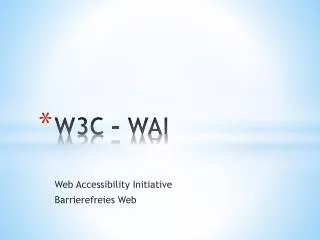 w3c wai