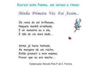 minha primeira vez foi assim