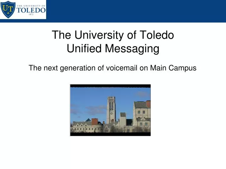 the university of toledo unified messaging