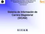 Sistema de Información de Carrera Magisterial (SICAM) - slide 1