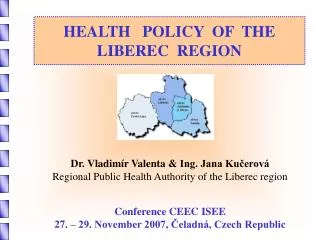 HEALTH POLICY OF THE LIBEREC REGION