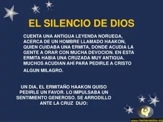 el silencio de dios