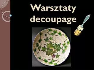 warsztaty decoupage