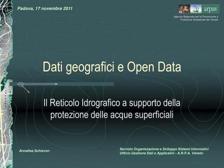 dati geografici e open data
