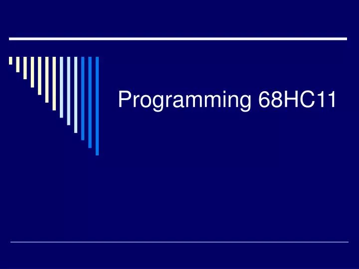 programming 68hc11