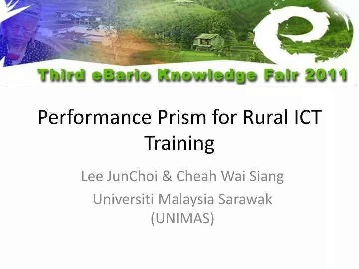 performance prism for rural ict training