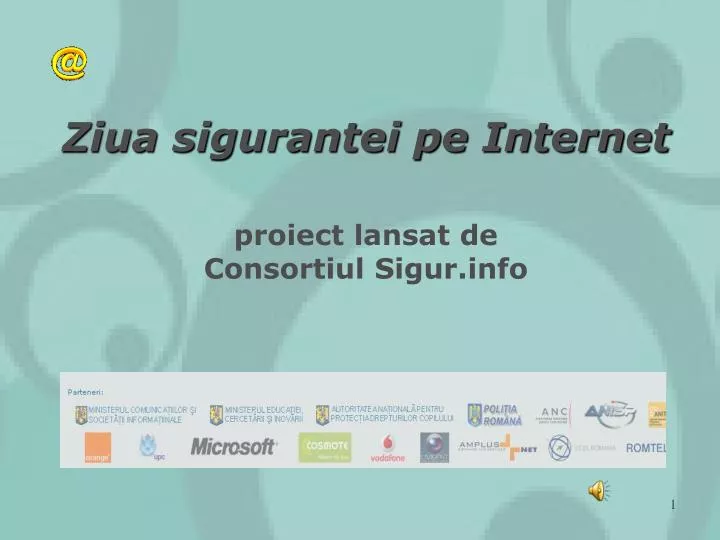 ziua sigurantei pe internet proiect lansat de consortiul sigur info