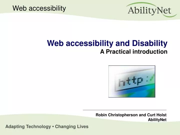 web accessibility