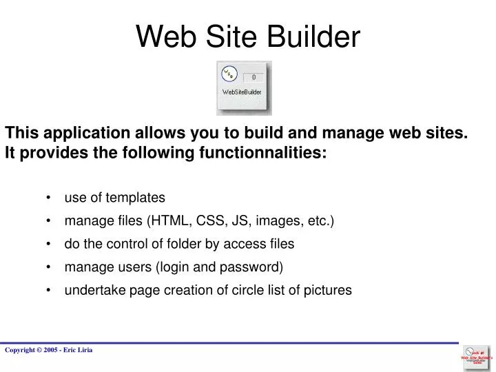 web site builder