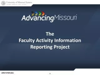 The Faculty Activity Information Reporting Project