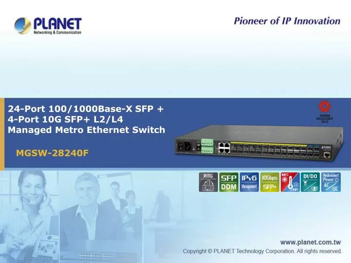 24 port 100 1000base x sfp 4 port 10g sfp l2 l4 managed metro ethernet switch