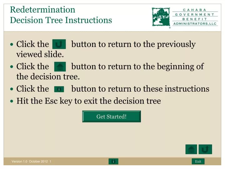 redetermination decision tree instructions