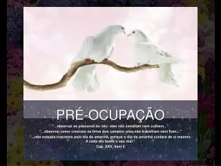 pr ocupa o