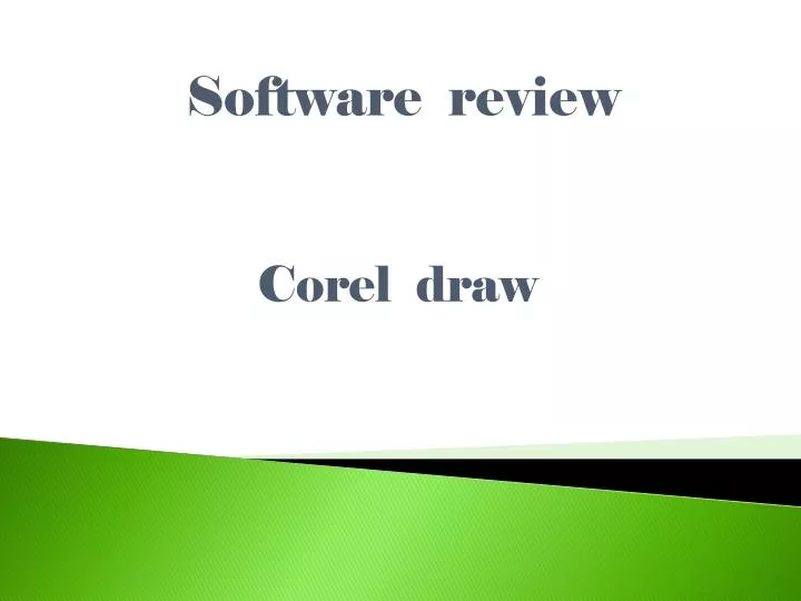 software review corel draw