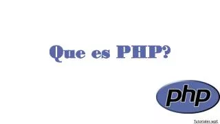 que es php