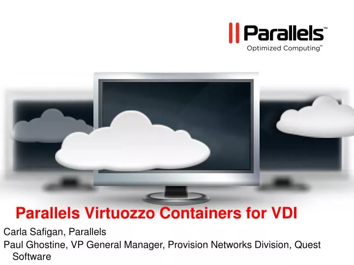 parallels virtuozzo containers for vdi
