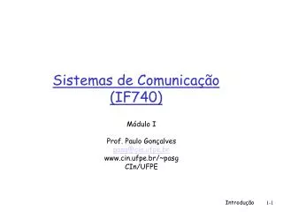sistemas de comunica o if740