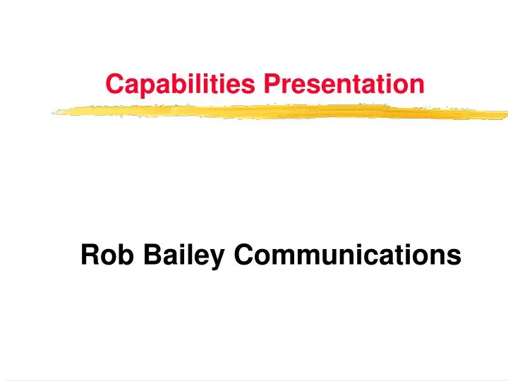 capabilities presentation