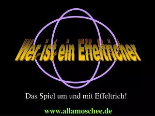 das spiel um und mit effeltrich