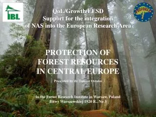 QoL/Growth/EESD Support for the integration of NAS into the European Research Area