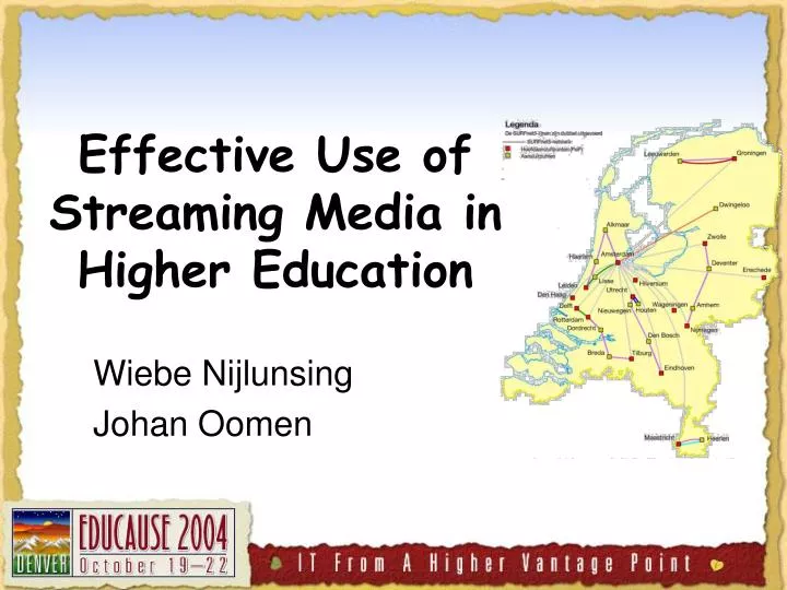 effective use of streaming media in higher education