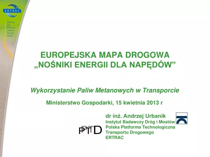 europejska map a drogowa no niki energii dla nap d w