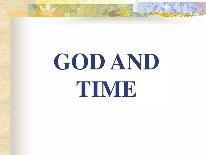 god and time