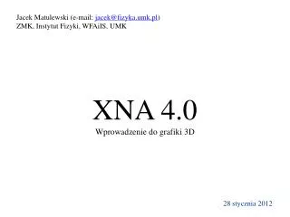 xna 4 0 wprowadzenie do grafiki 3d