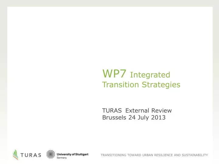 wp7 integrated transition strategies