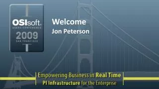 Welcome Jon Peterson