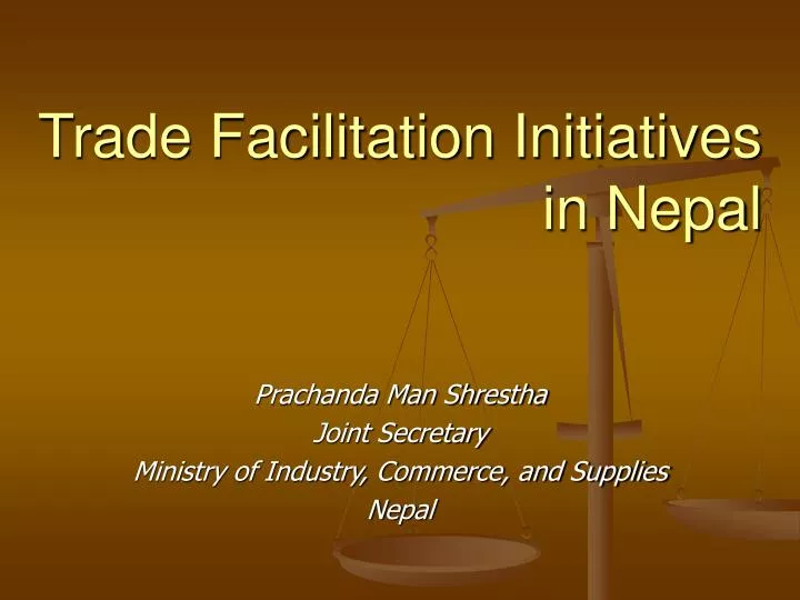 trade facilitation initiatives in nepal