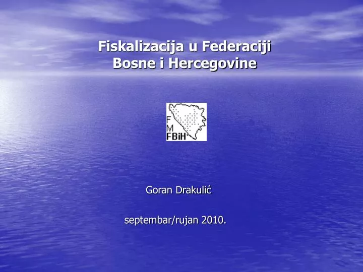 fiskalizacija u federaciji bosne i hercegovine