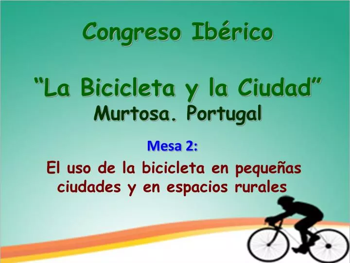 congreso ib rico la bicicleta y la ciudad murtosa portugal