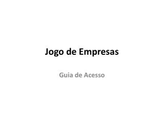 jogo de empresas