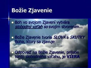 bo ie zjavenie