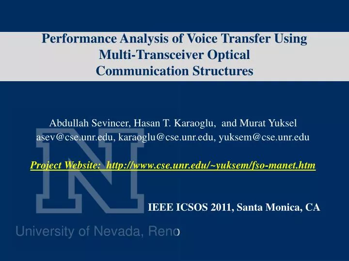 performance analysis of voice transfer using multi transceiver optical communication structures
