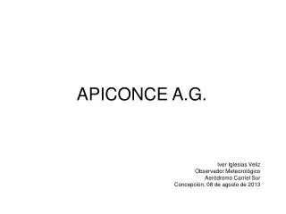 apiconce a g
