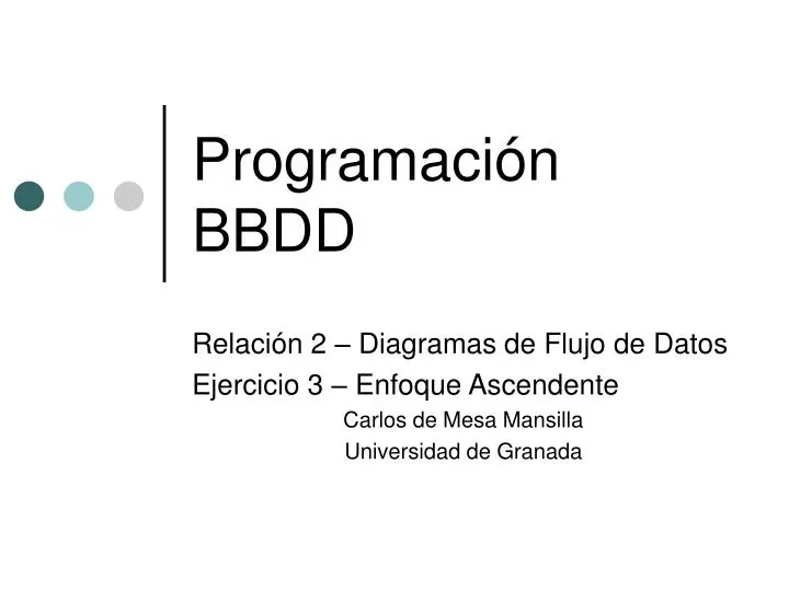 programaci n bbdd