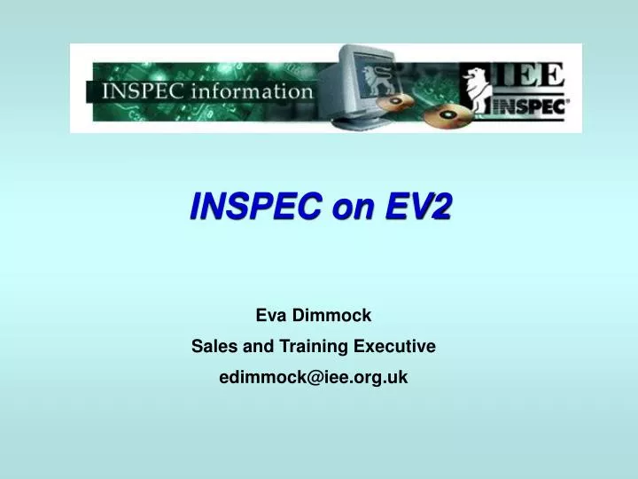 inspec on ev2