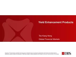 Yield Enhancement Products